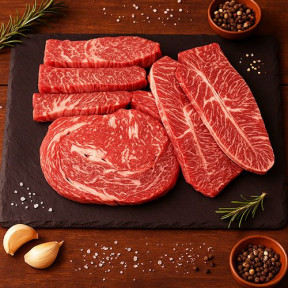 [특가] 투뿔 구이 모듬 1.2kg(등심/업진살/부채살)